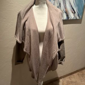 Simply Vera Wang tan sweater blazer  XXL